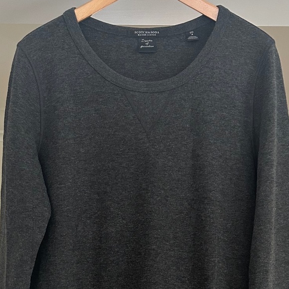 Scotch & Soda dress, dark grey/burnt orange ruffle - size 8-10 (S&S size 3) - Picture 6 of 16